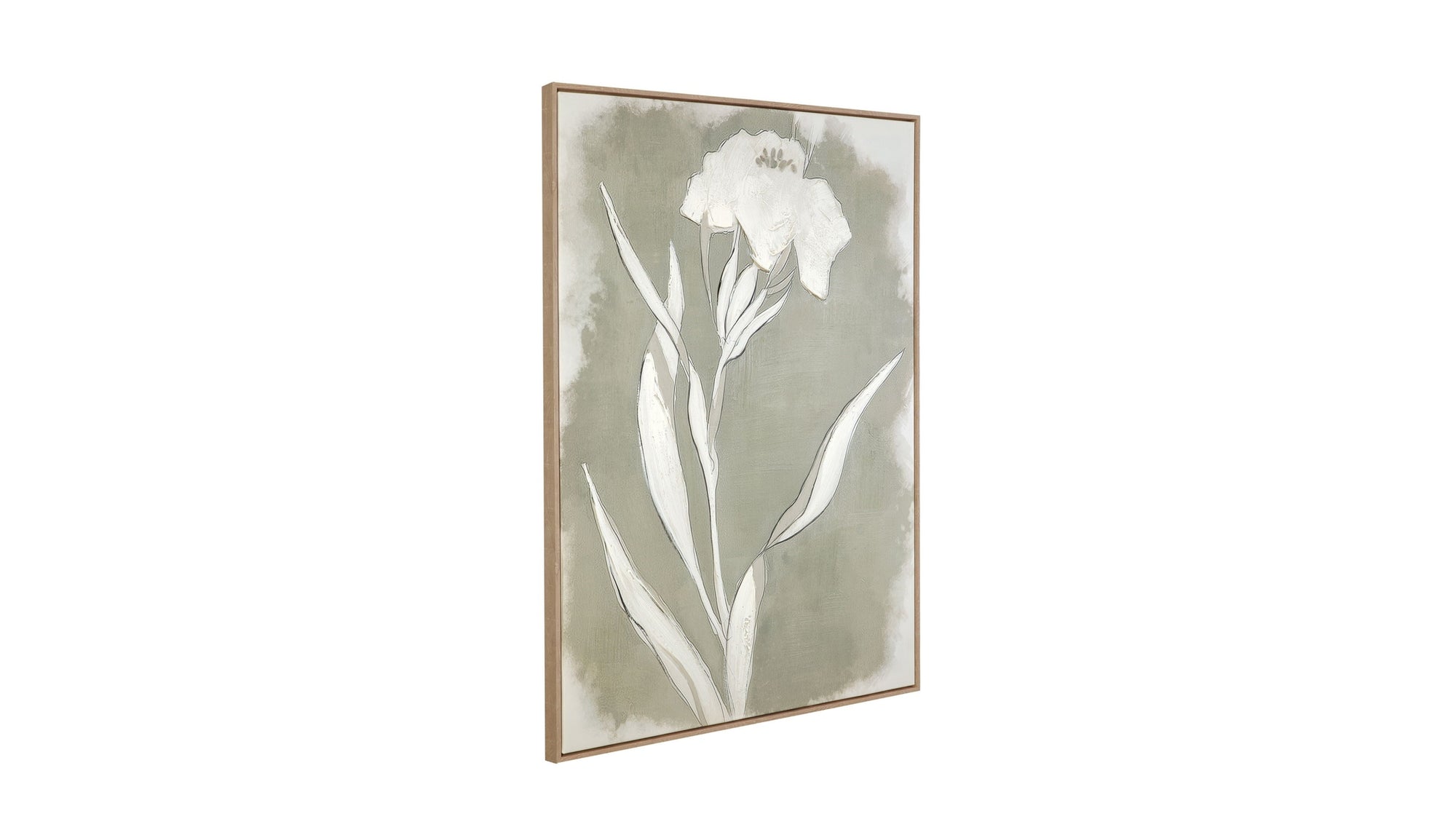 Serene Botanical II Framed Canvas - Beige