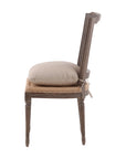 Morton - Dining Side Chair - Dark Brown / Beige