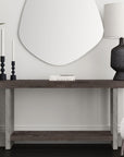 Nova - Console Table - Cerused Charcoal Oak