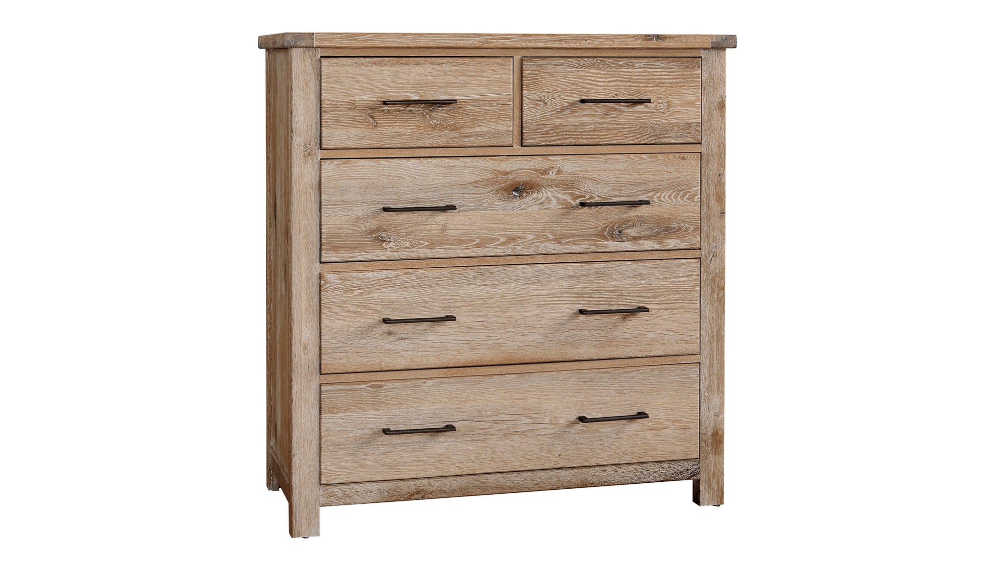 Dovetail - 5-Drawer Standing Dresser - Sun Bleached White