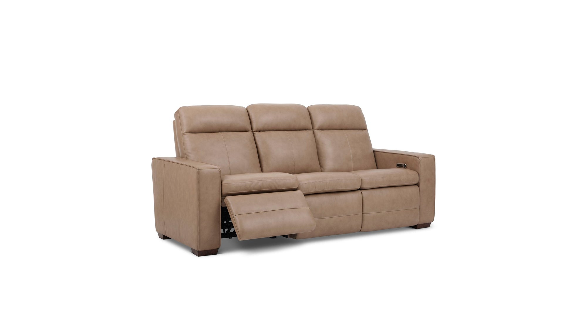 Dutch - Power Reclining Sofa With Console, Power Headrest, & Lumbar