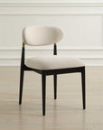 Moxie - Armless Dining Chair (Set of 2) - Black / Off White