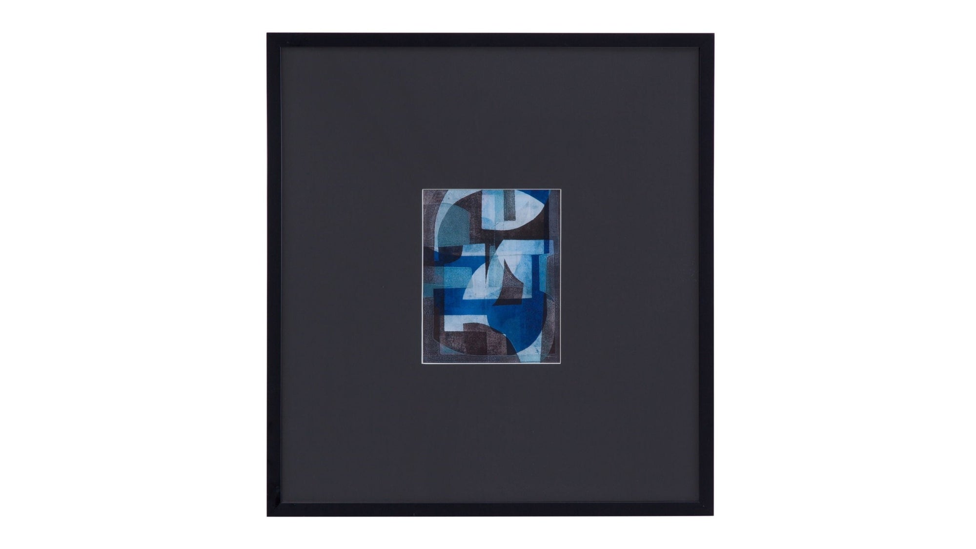 Leo II Framed Print - Black / Blue