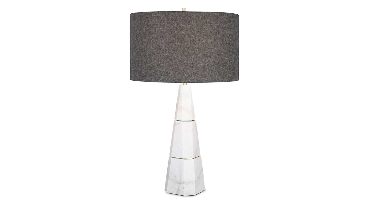 Citadel - Marble Table Lamp - White