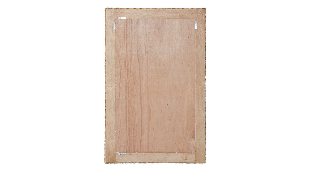 Twisted Seagrass - Large Mirror - Woodtone