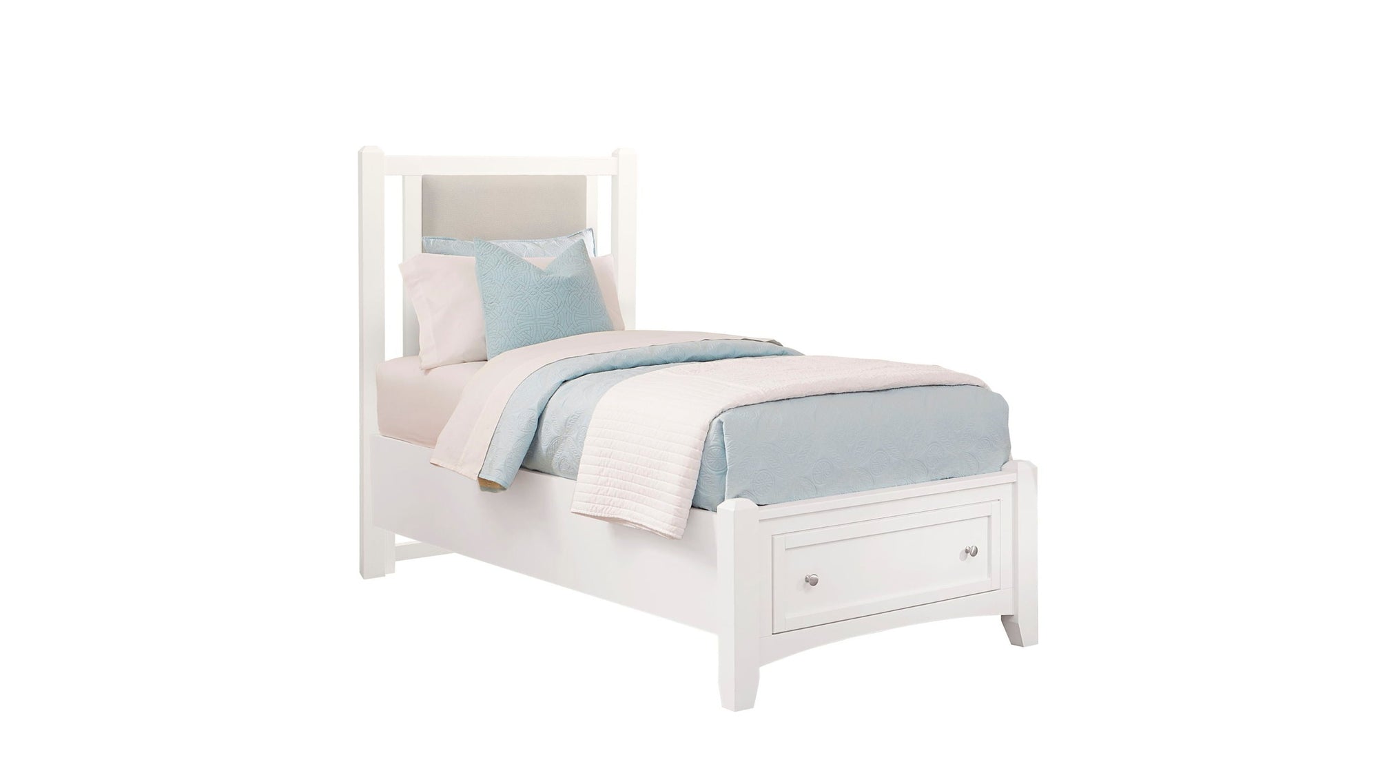 Bonanza - Linen Upholstered Bed With Storage Footboard