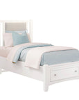 Bonanza - Linen Upholstered Bed With Storage Footboard