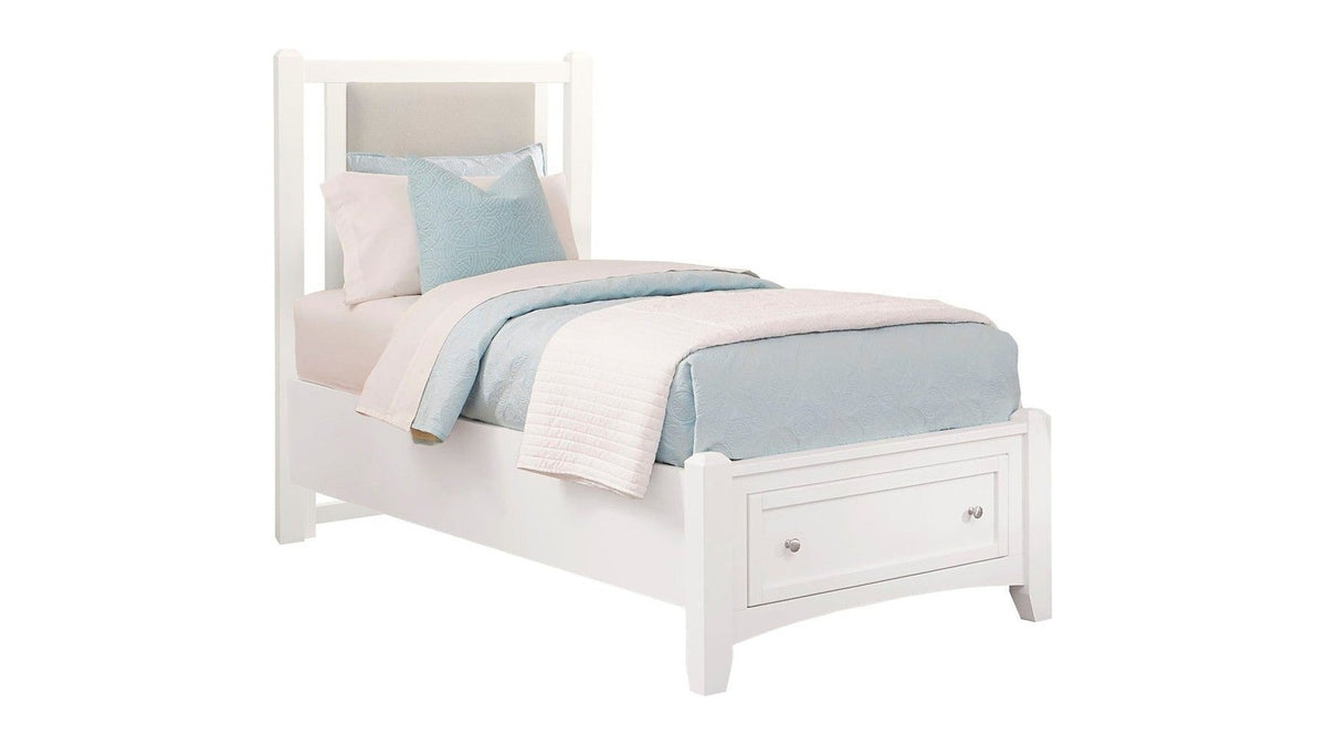 Bonanza - Linen Upholstered Bed With Storage Footboard