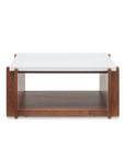 Lincoln - Square Coffee Table With Casters - Light Brown