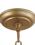 Alenya - 6 Light Shade Chandelier - Gold