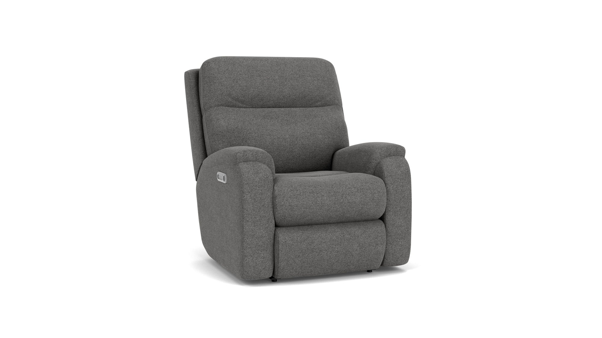Penn - Transitional Fabric Power Rocking Recliner With Power Headrest & Lumbar