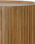 Reese - Pleated 2 Door Cabinet - Woodtone
