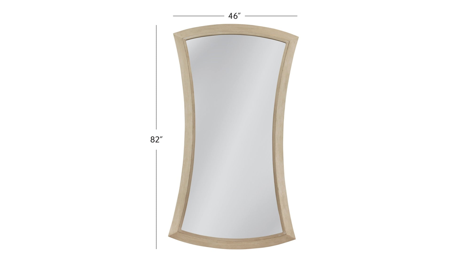 Biles - Floor Mirror - Silver Leaf