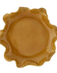 Golden Crest Ruffle - Indoor-Outdoor Bowl - Brown