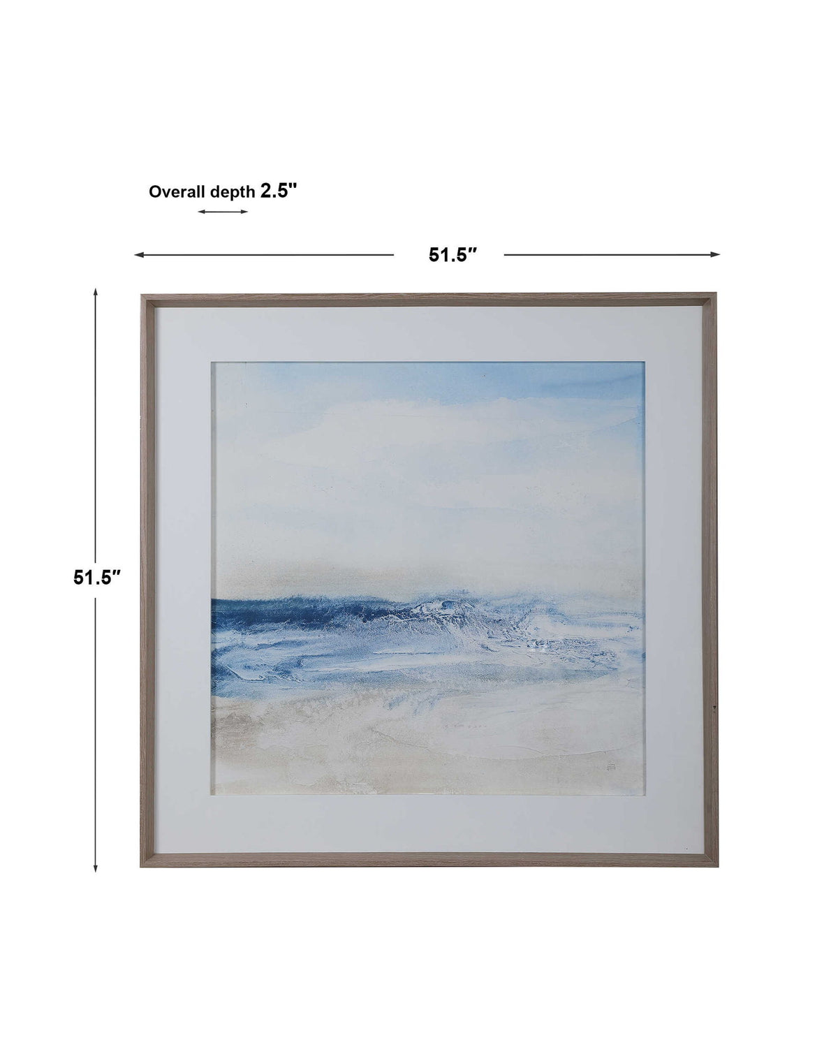 Surf And Sand - Framed Print - Blue
