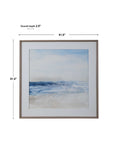 Surf And Sand - Framed Print - Blue