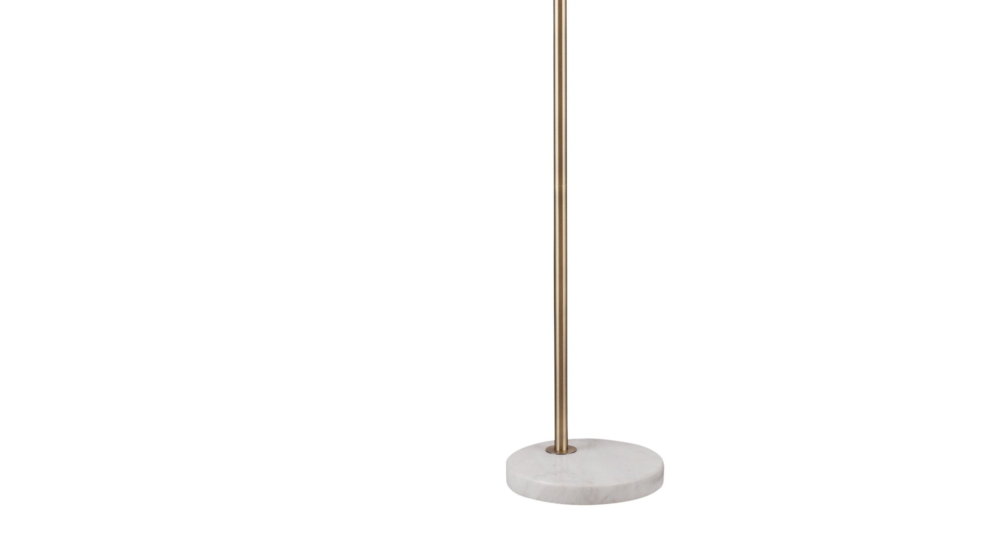 Thames - Floor Lamp - Brass / White