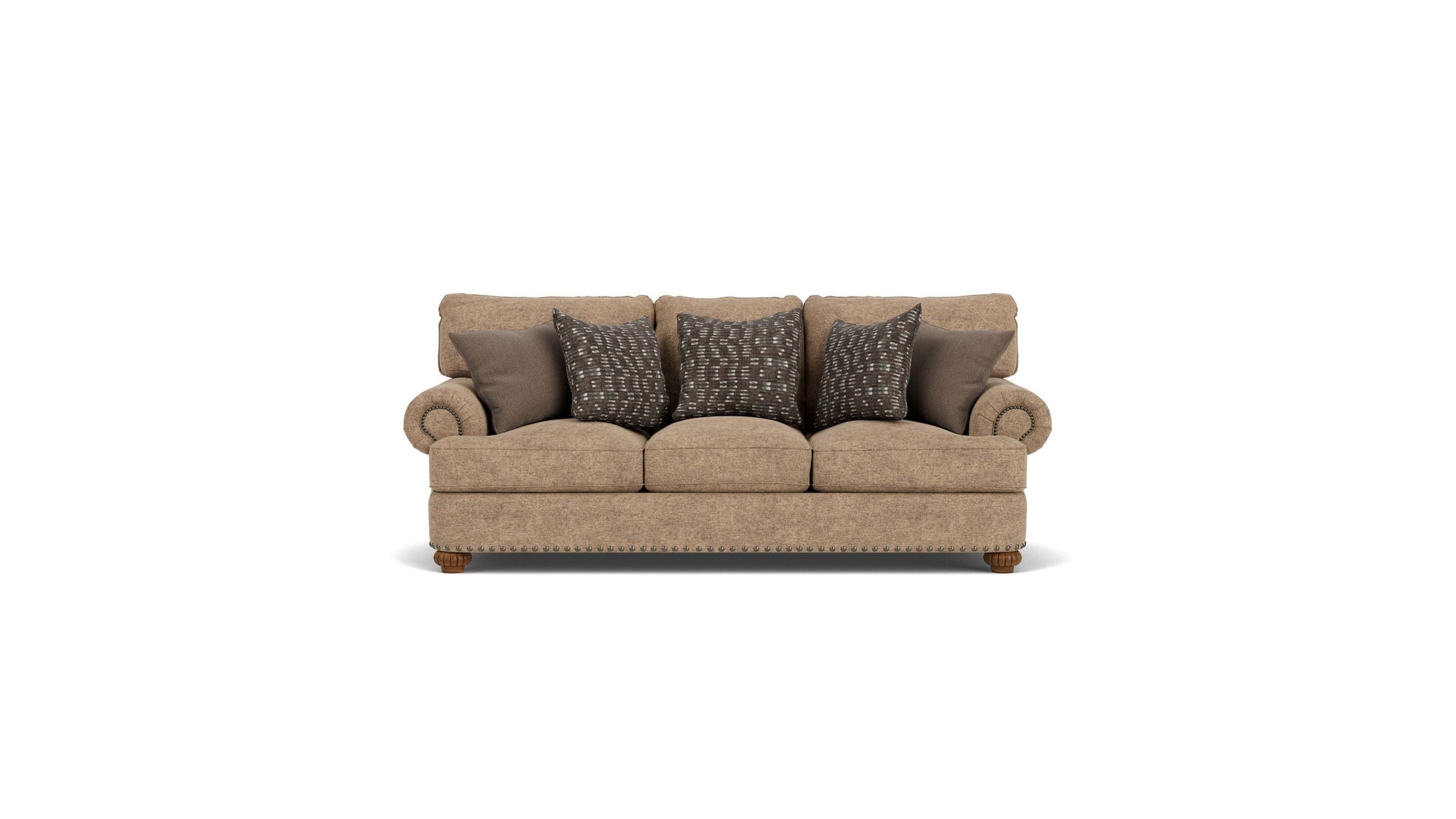 Patterson - Fabric Sofa, Nailhead Trim