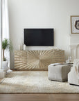 Melange - 78" Big Bang Entertainment Console - Pearl Silver