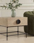 Lunar - Wooden Side Table - Black / Woodtone
