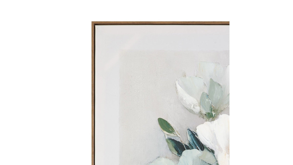 Floral Harmony III Framed Canvas - Pink