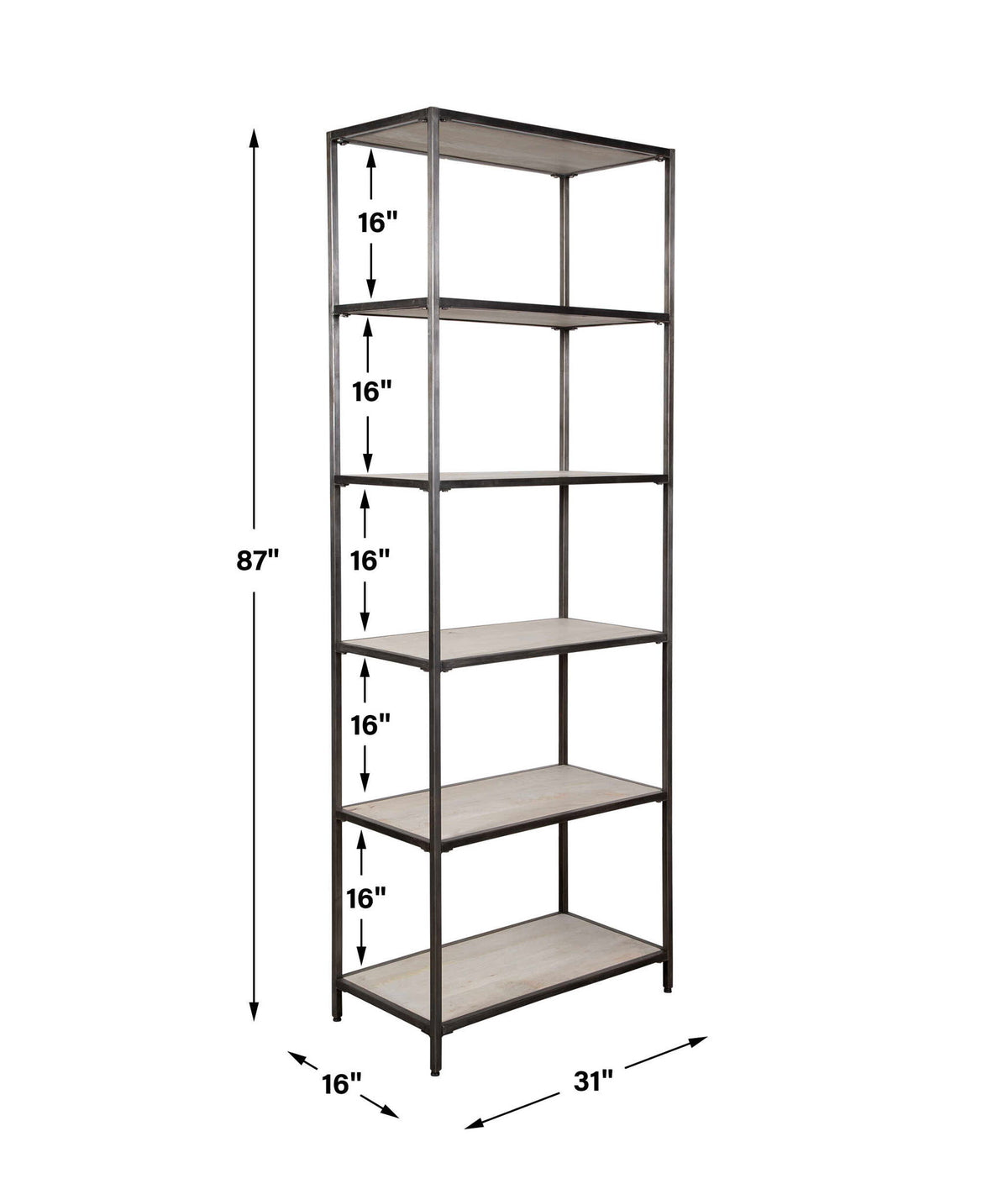 Baldwin - Industrial Etagere - Black