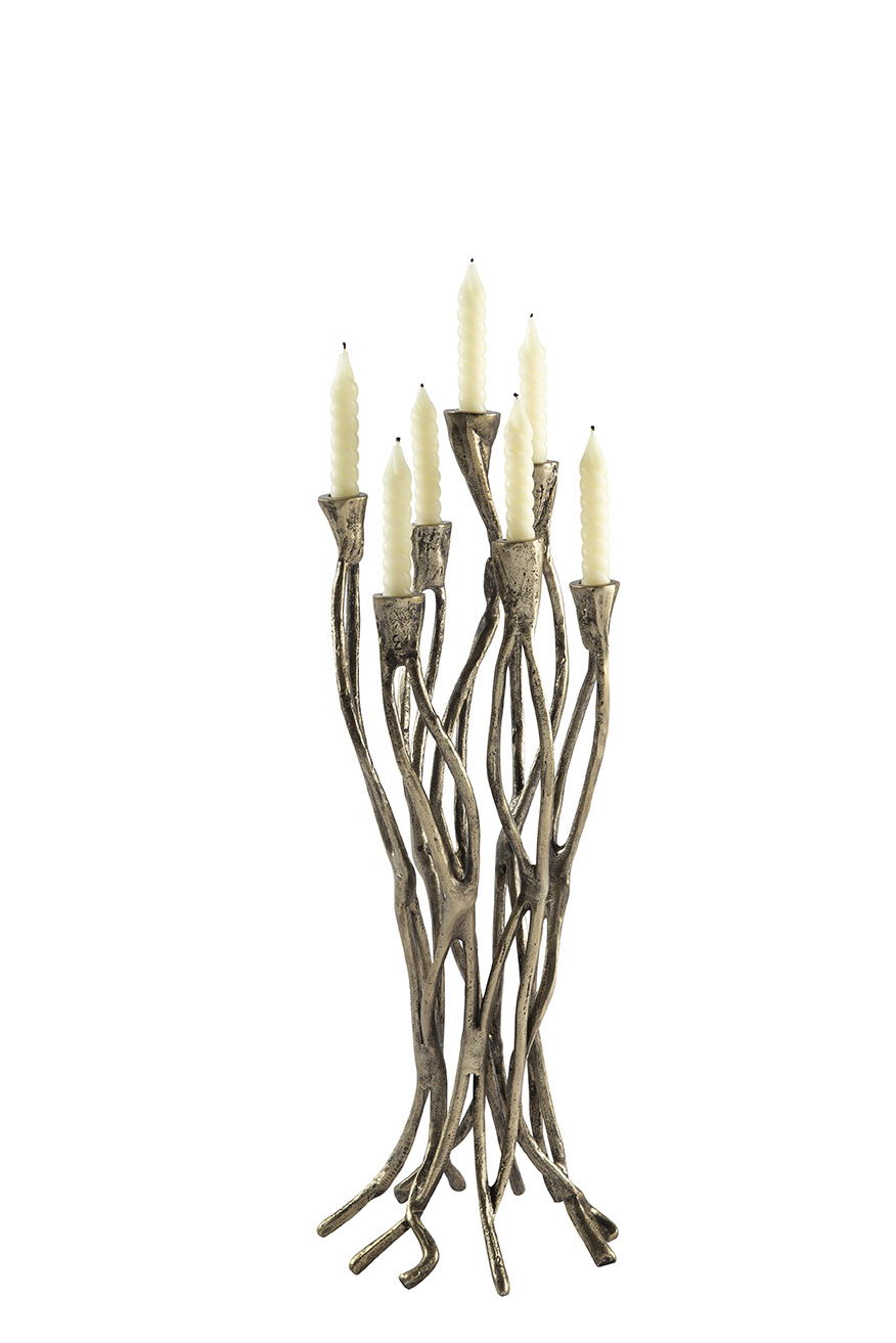 Casey - Light Candle Holder Set (Set of 2) - Bronze