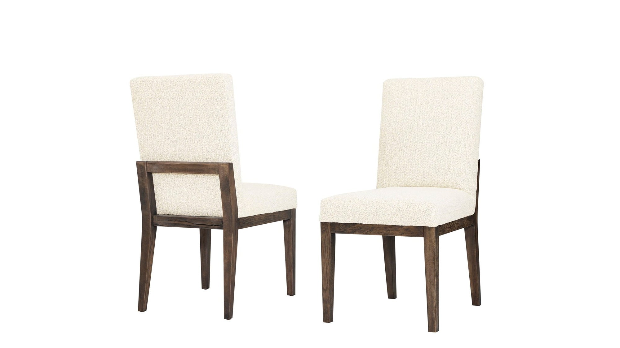Dovetail - Upholstered Side Chair - Aged Grey Legs