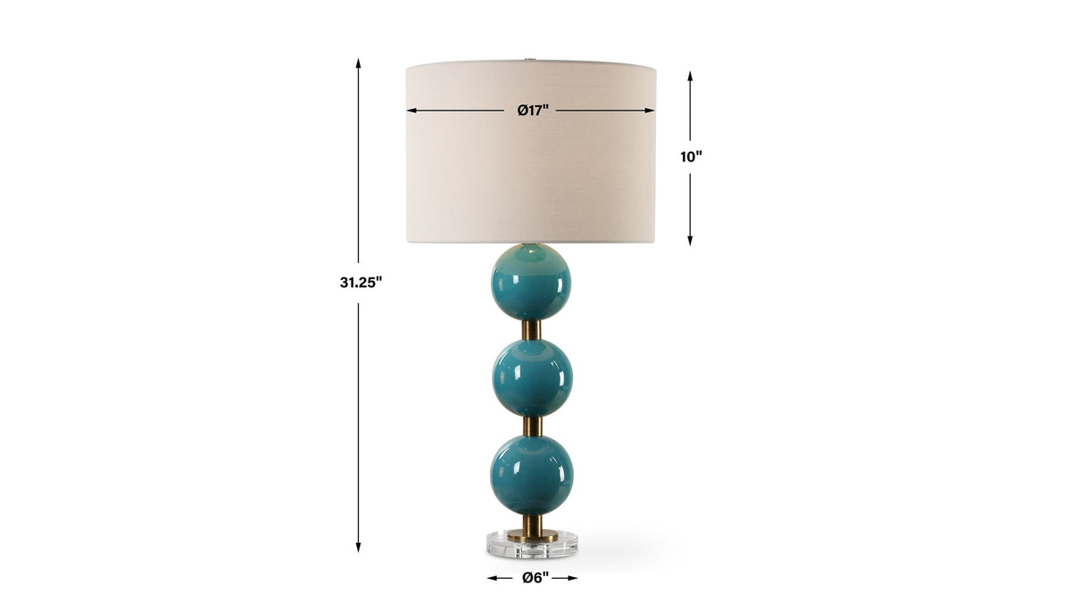 Palawan - Blue Glaze Table Lamp