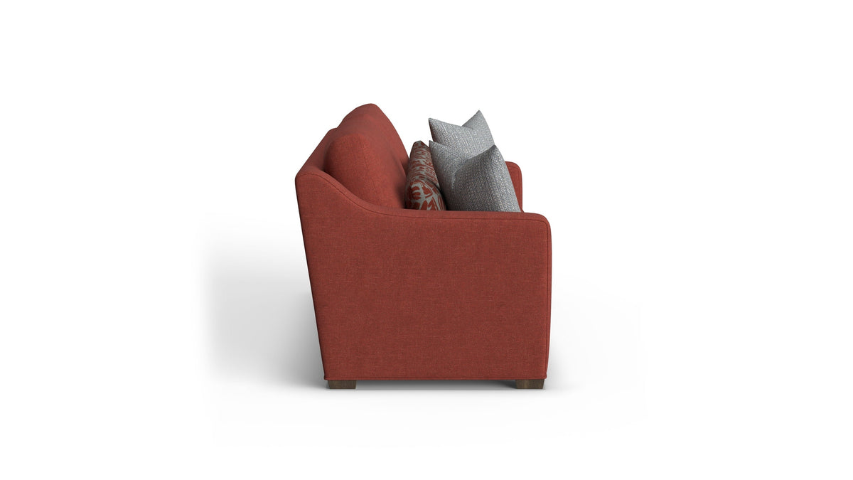Milo - Fabric Two-Cushion Sofa With Nailhead Trim