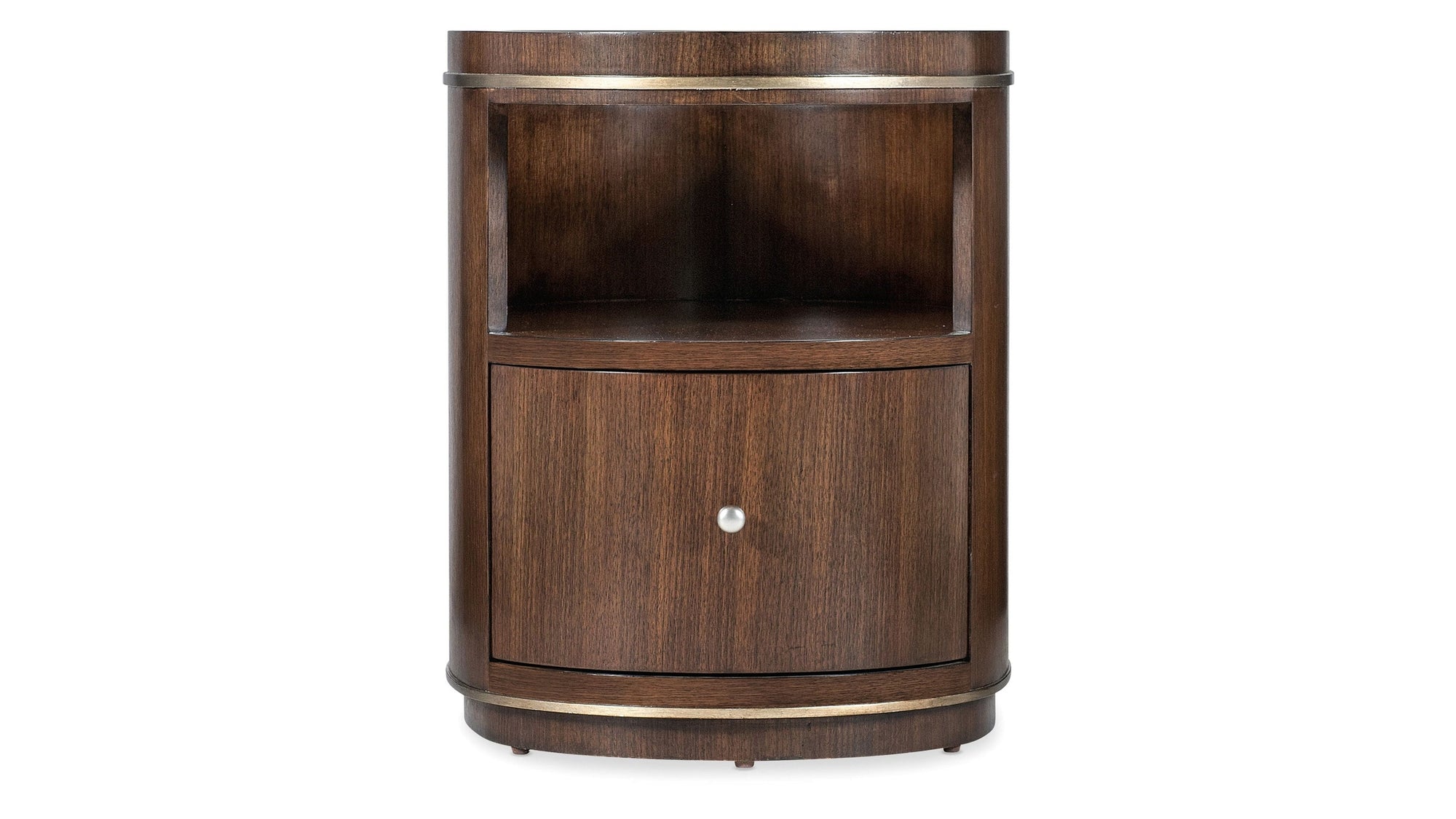 Melange - Contours Side Table - Dark Brown