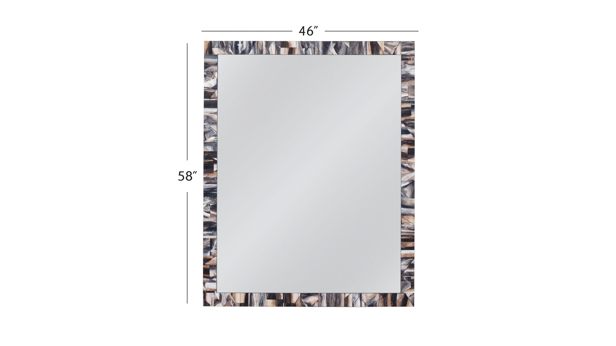 Kervo - Wall Mirror - Black / Cream