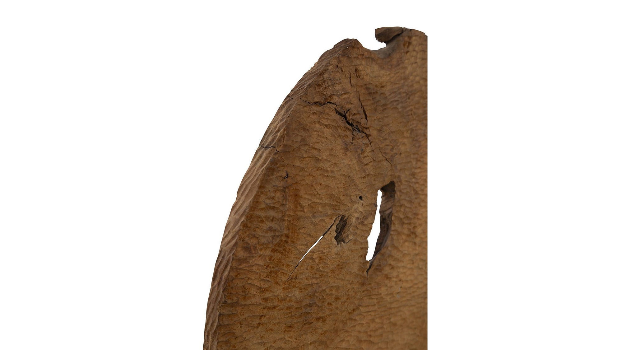 Teak Sculpture Set Set of 2 - Dark Brown