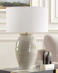Amos - Ceramic Table Lamp - White