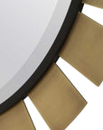 Toluca - Round Mirror - Brass