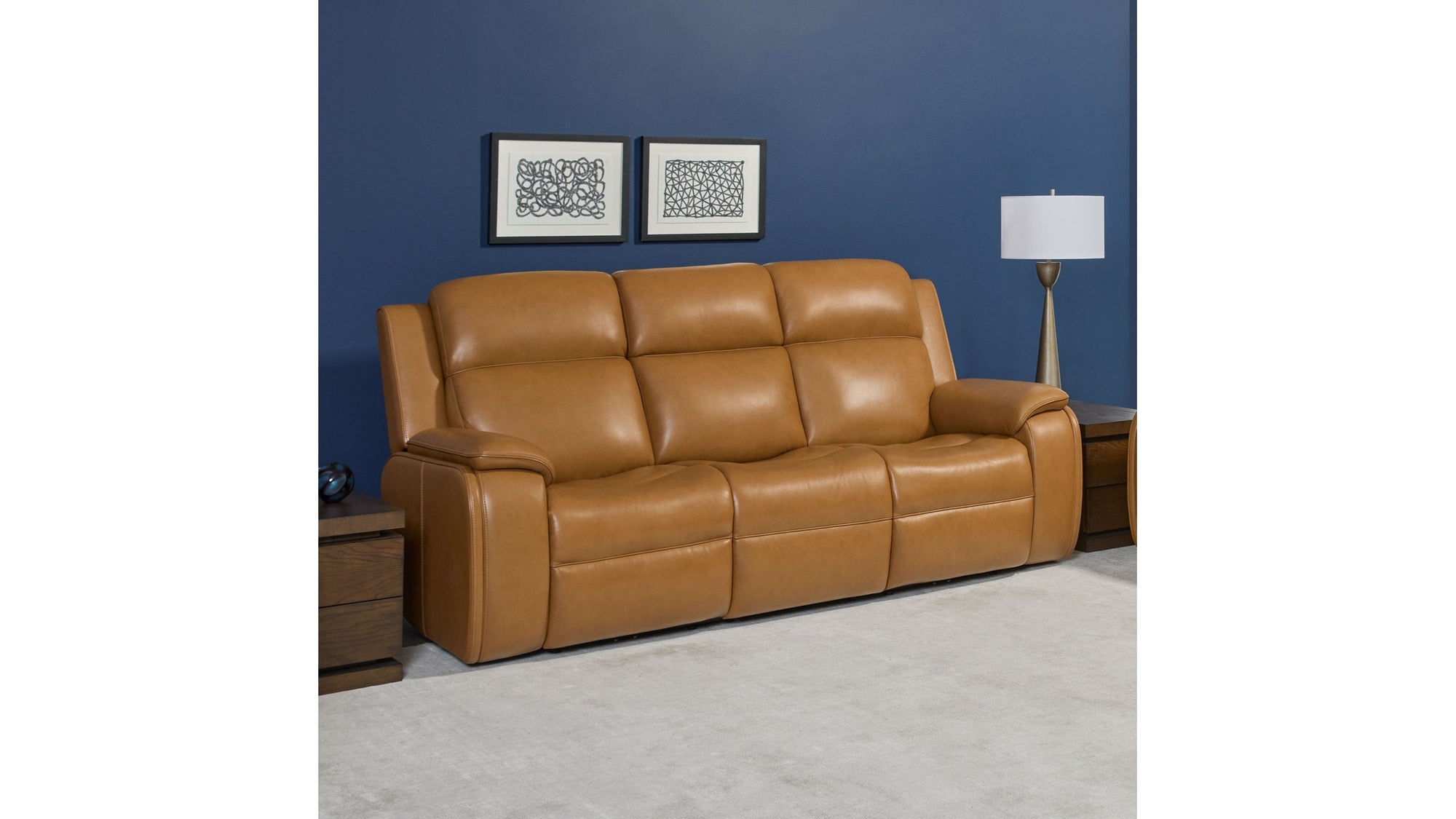 Ziggy - Power Reclining Sofa With Power Headrest, Lumbar, Heat & Massage