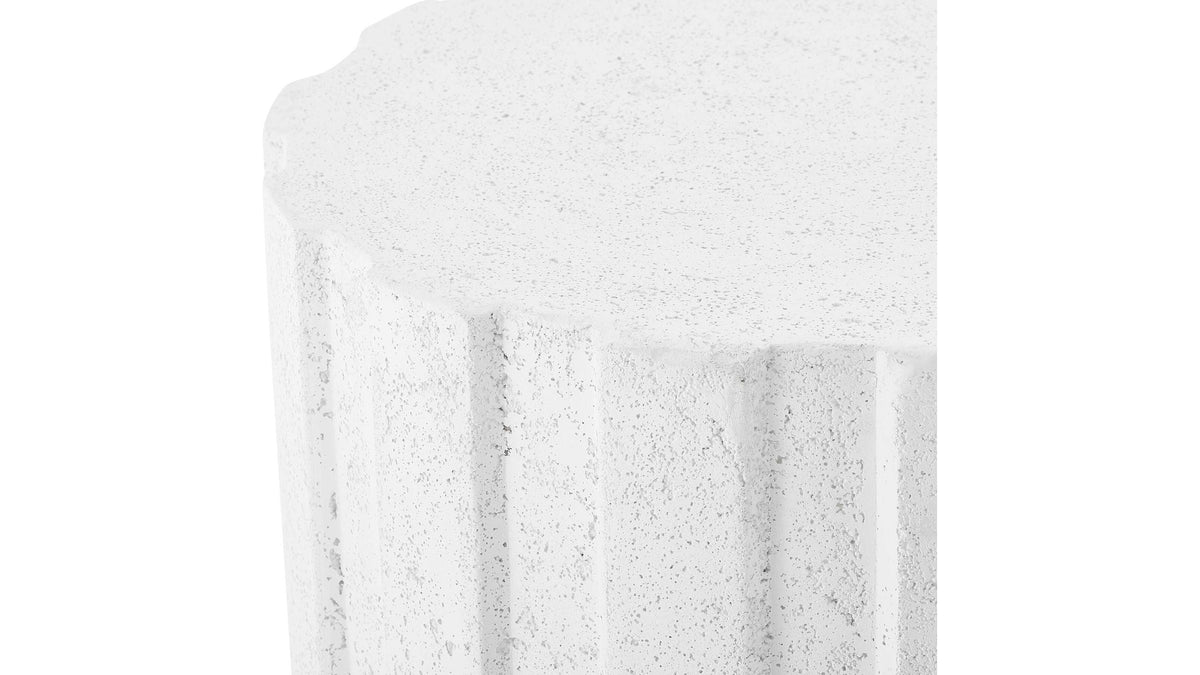 Jane - Outdoor Accent Table - White