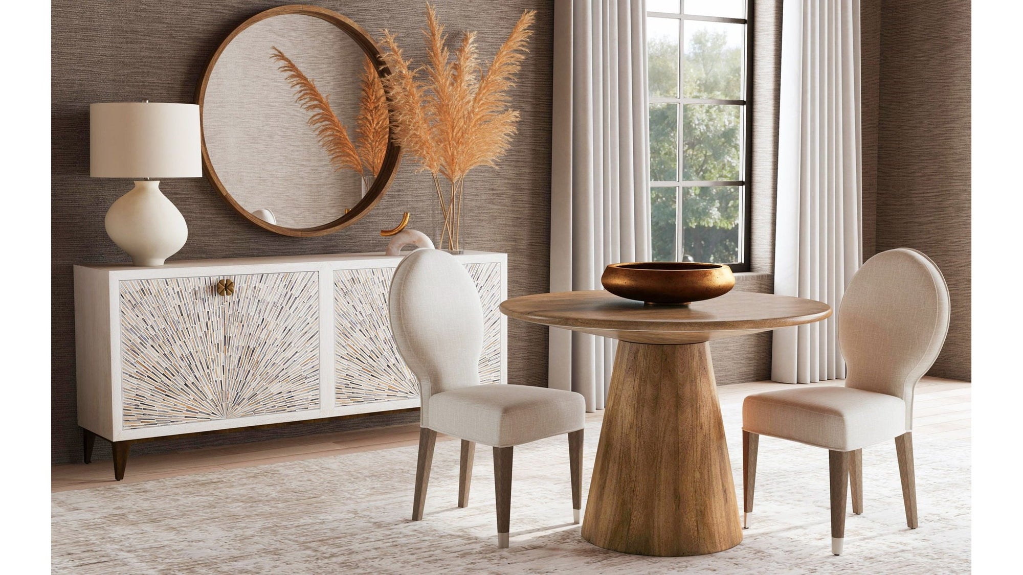 Astrid - Server - White Wash / Bone