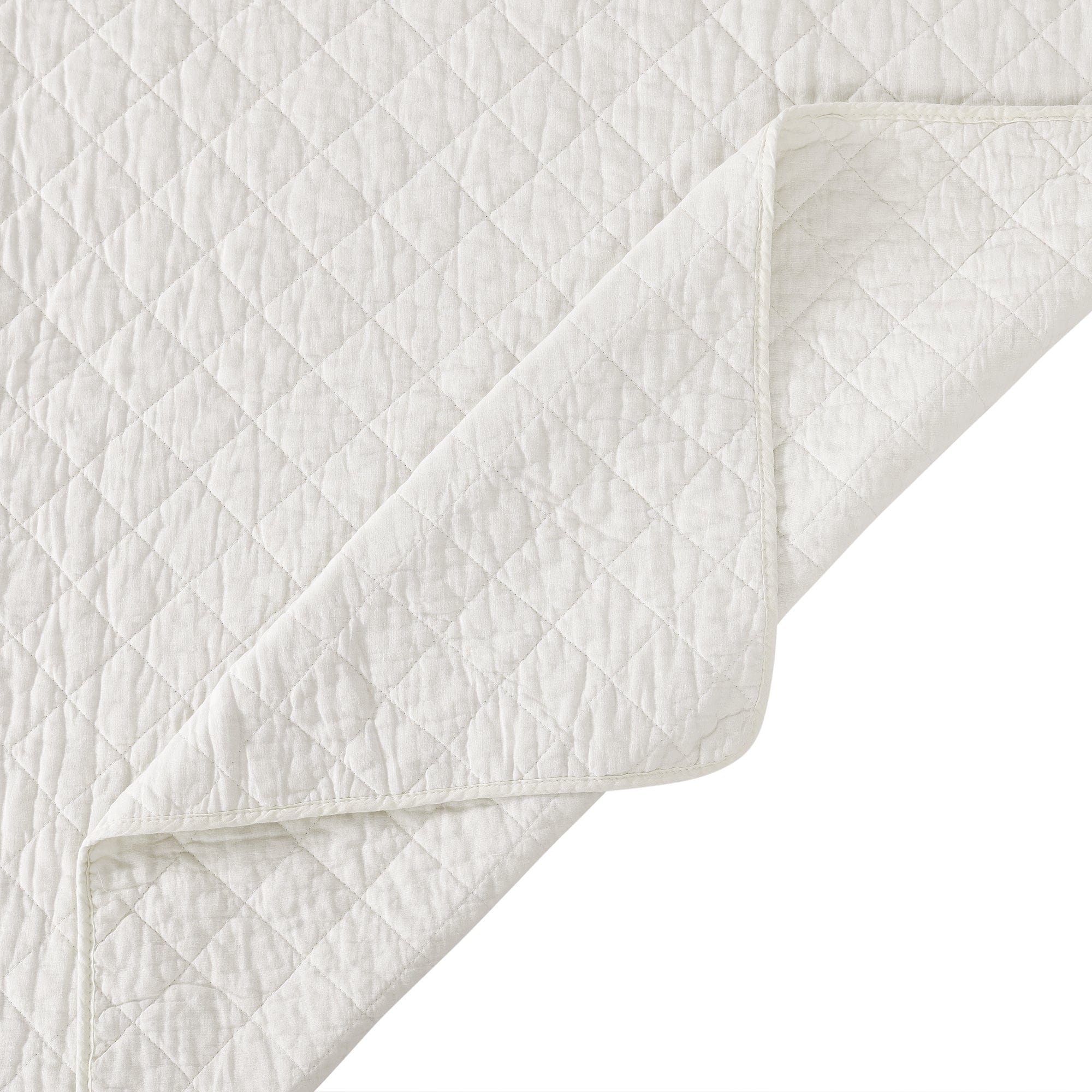 Cotton Comfort - Full/Queen Quilt Set (Set of 3) - White