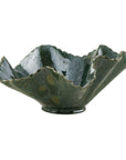 Verdant Bloom - Outdoor Bowl - Emerald Green