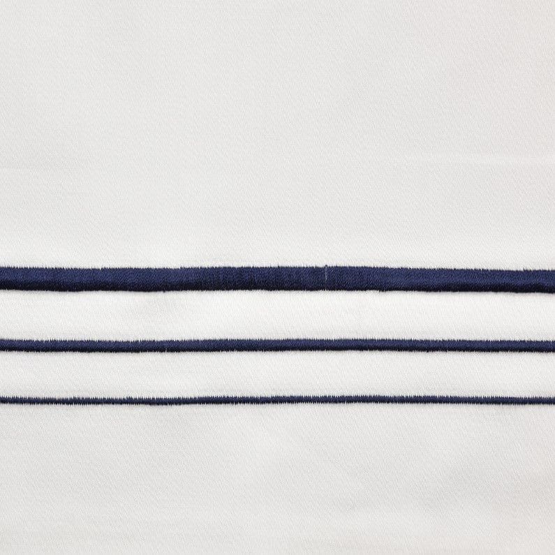 Border Embroidery - King Sheet Set (Set of 4) - Navy