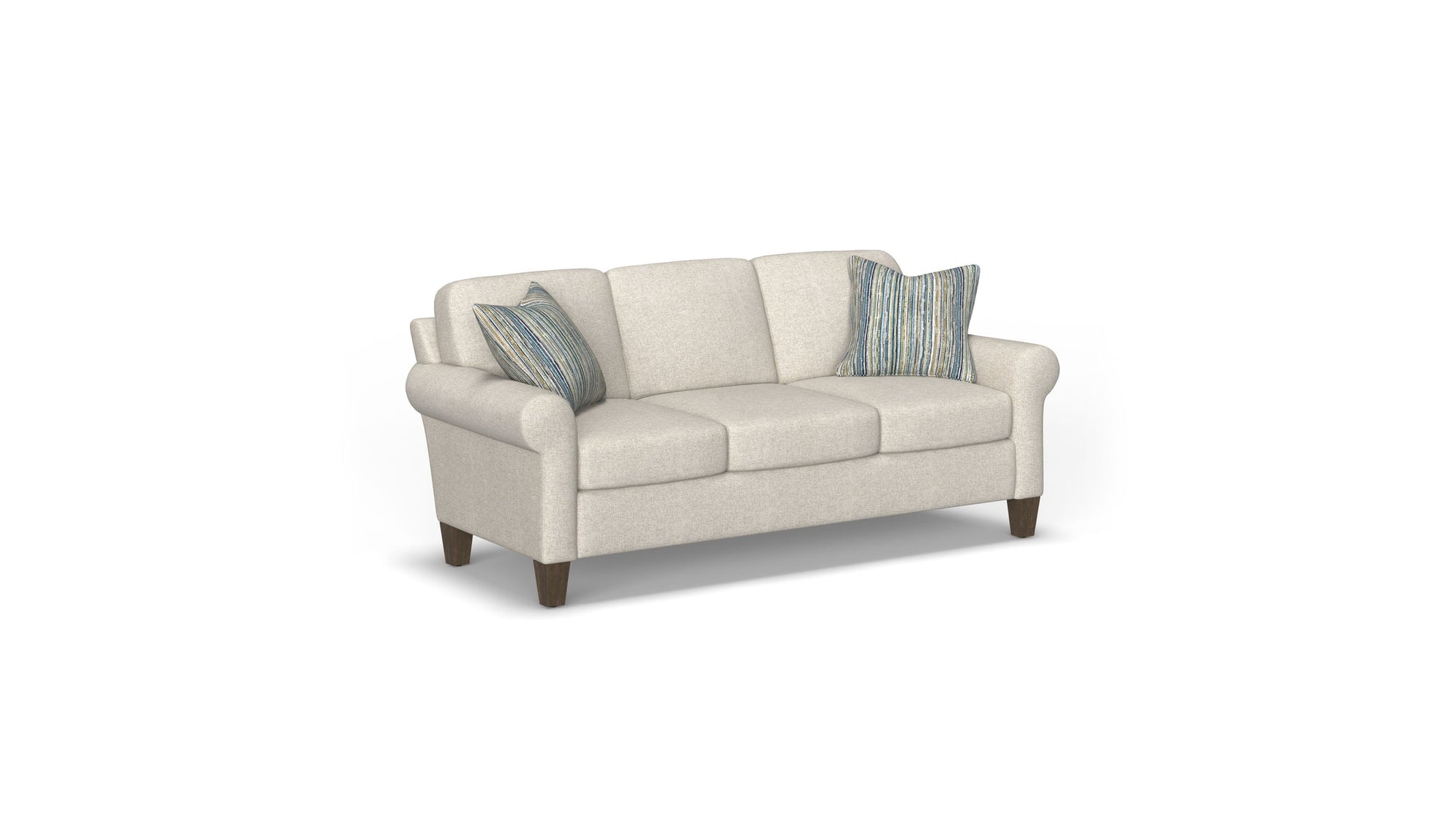 Moxy - Fabric Sofa, Curved Sock Arms