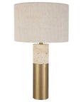 Gravitas - Elegant Brass & Stone Lamp