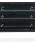 Charleston - Three Drawer Chest, Armoire Base - Black