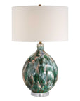 Mihaela - Drip Glaze Table Lamp - Blue / Green