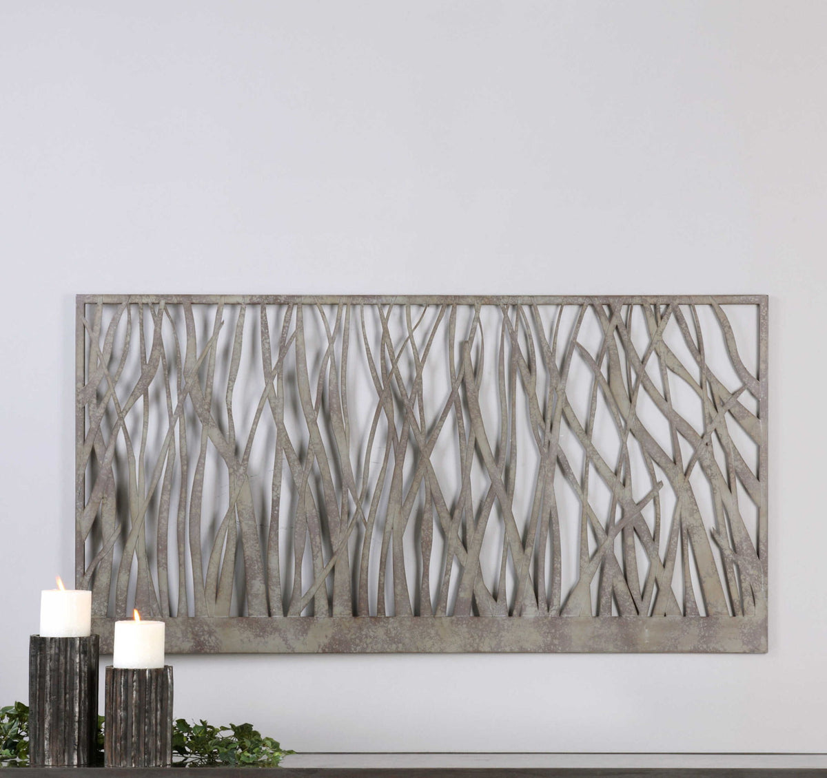 Amadahy - Metal Wall Art - Silver