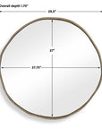 Lowen - Round Mirror - Brass