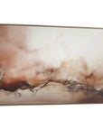 Rise - Framed Modern Canvas - Black / Brown / Orange / White