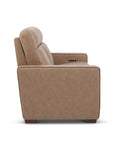 Dutch - Power Reclining Sofa With Console, Power Headrest, & Lumbar