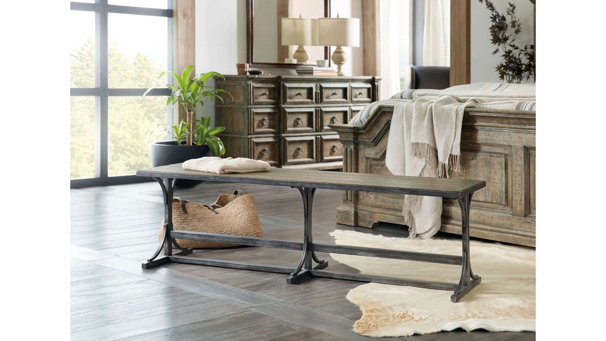La Grange - Von Rosenberg Bed Bench - Light Brown